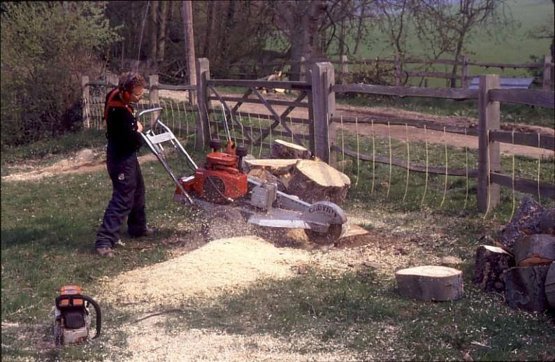 Stump grinding