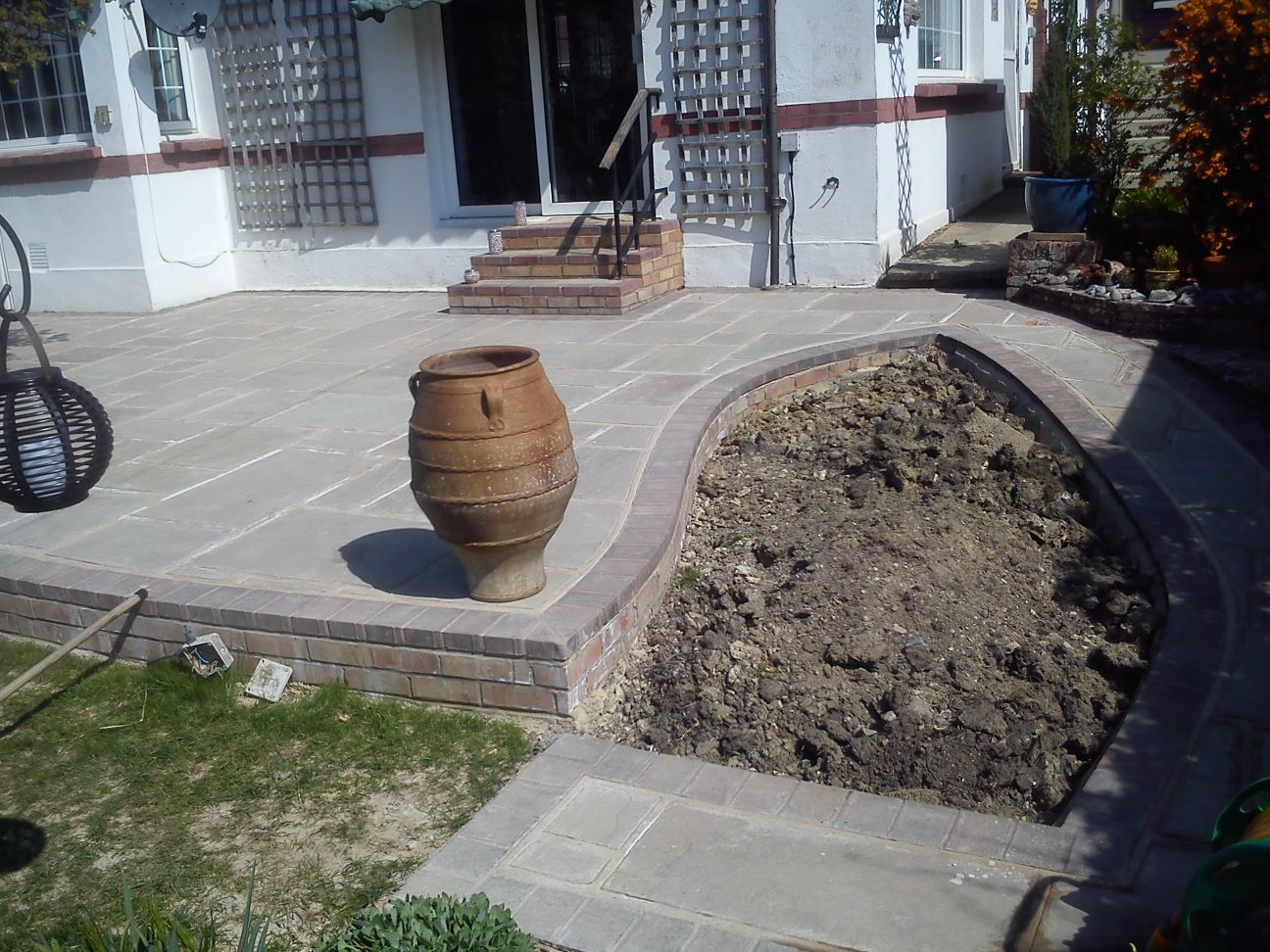 Patio and path